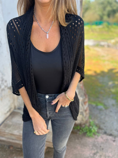 CLEARANCE🔥Women's Hollow Half Sleeve Cardigan