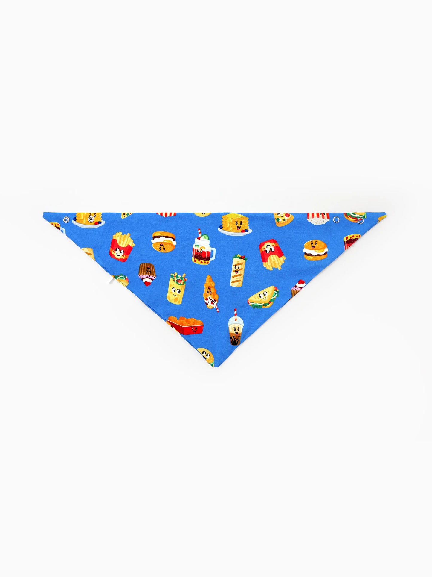 Family Matching Bamboo Pajamas Buttery Soft Bamboo PJs for Men Women Kids Toddler, Cute Burger & Fries Print Short Sleeve Sleepwear (Snug-Fitting for Children) Royal Blue