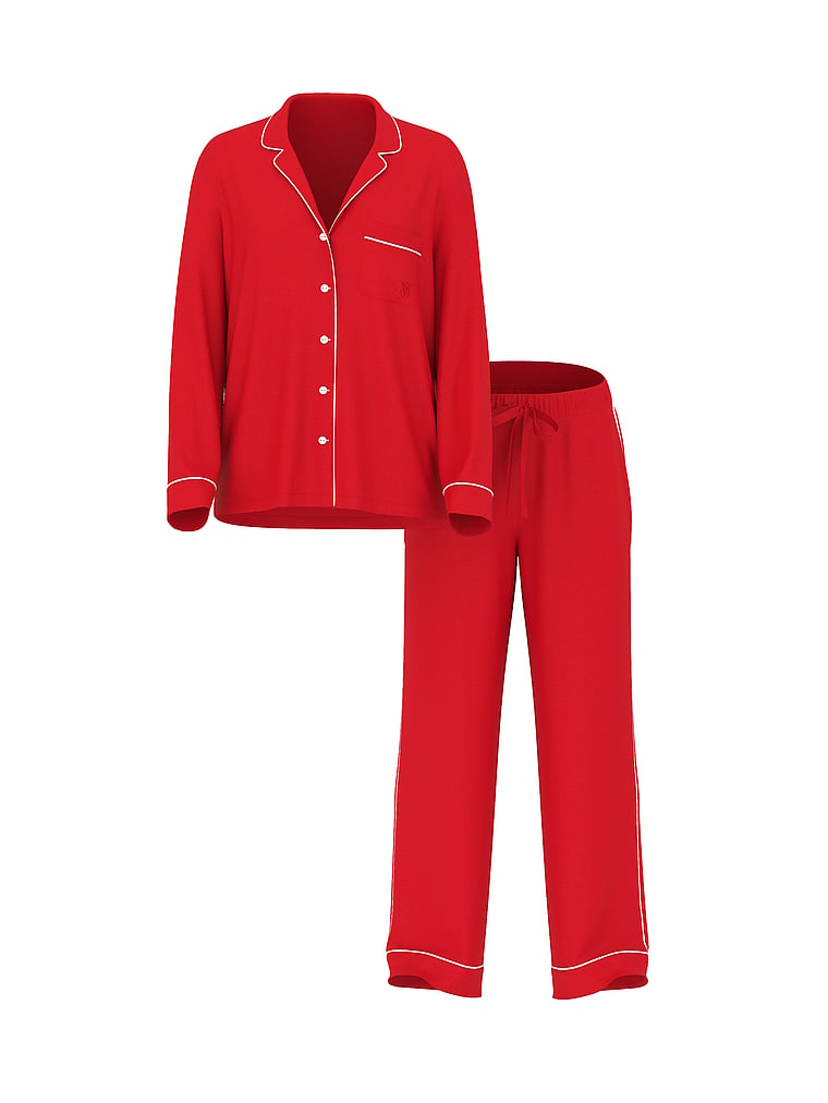 Heritage Cotton Long Pajama Set VS Lipstick